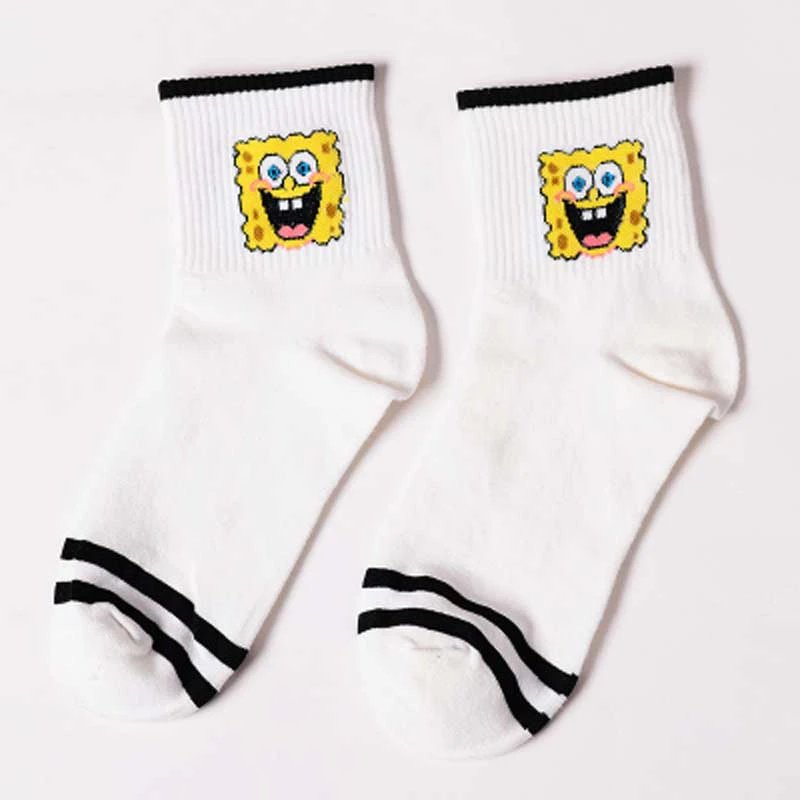 Модные короткие носки Moda sockmark с героями мультфильмов женские Харадзюку милые