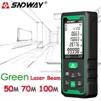 sndway green trena laser rangefinder measure distance height meter electronic tape measuring tools for construction duilding 50m
