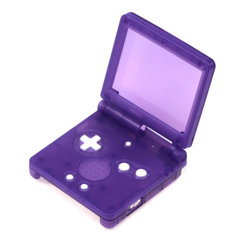Transparent Clear white  purple black Red  For GameBoy Advance SP Shell For GBA SP console Housing Case Cover Colored buttons images - 6