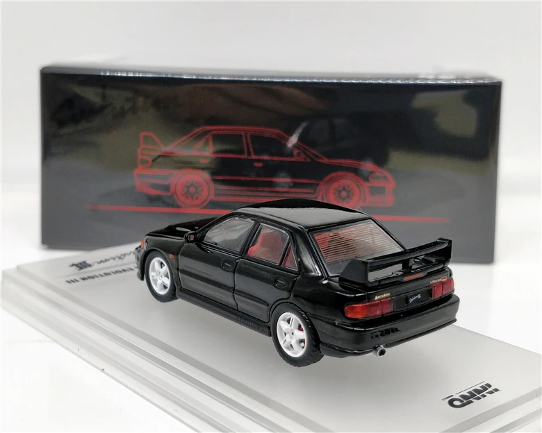 1: 64 INNO64 Mitsubishi LANCER GSR EVO III 1995 черный литой модельный автомобиль