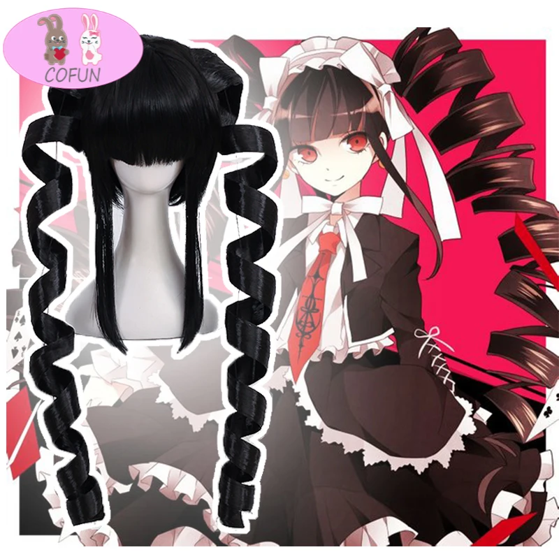 

Парик для косплея из аниме «Игра данганронпа», термостойкий синтетический парик из аниме Yasuhiro Taeko Celestia Ludenberg, пучки