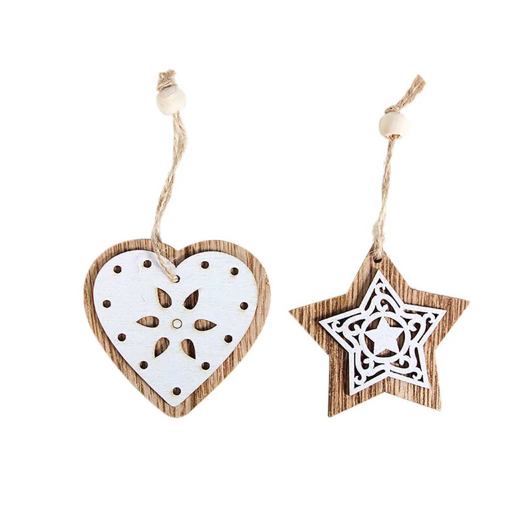 2020 рождественские украшения для рождественской елки деревянные Рождественский