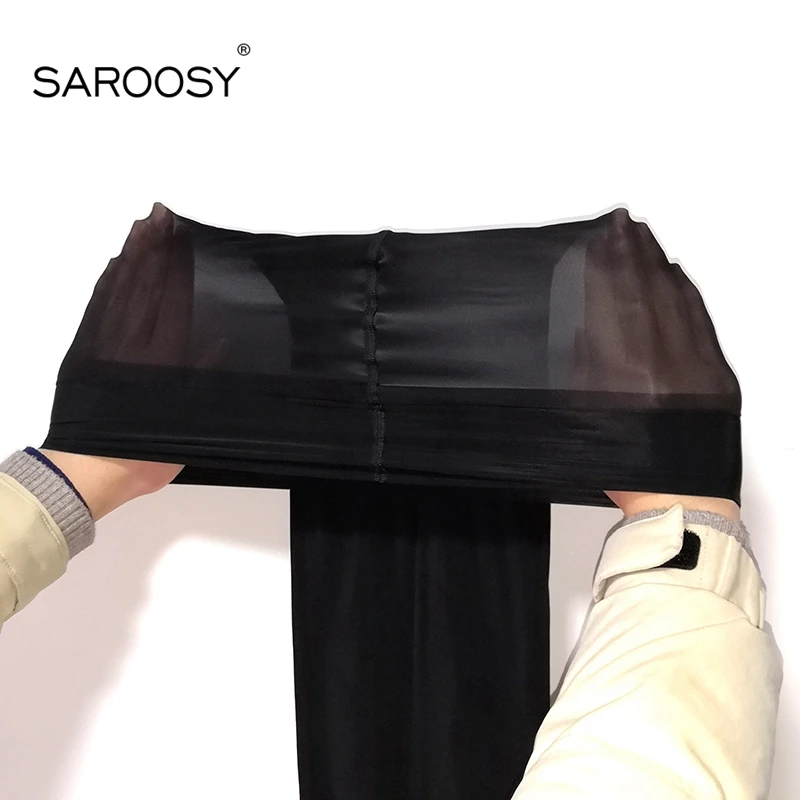 SAROOSY 5D глянцевые блестящие сексуальные колготки для женщин эластичные прочные