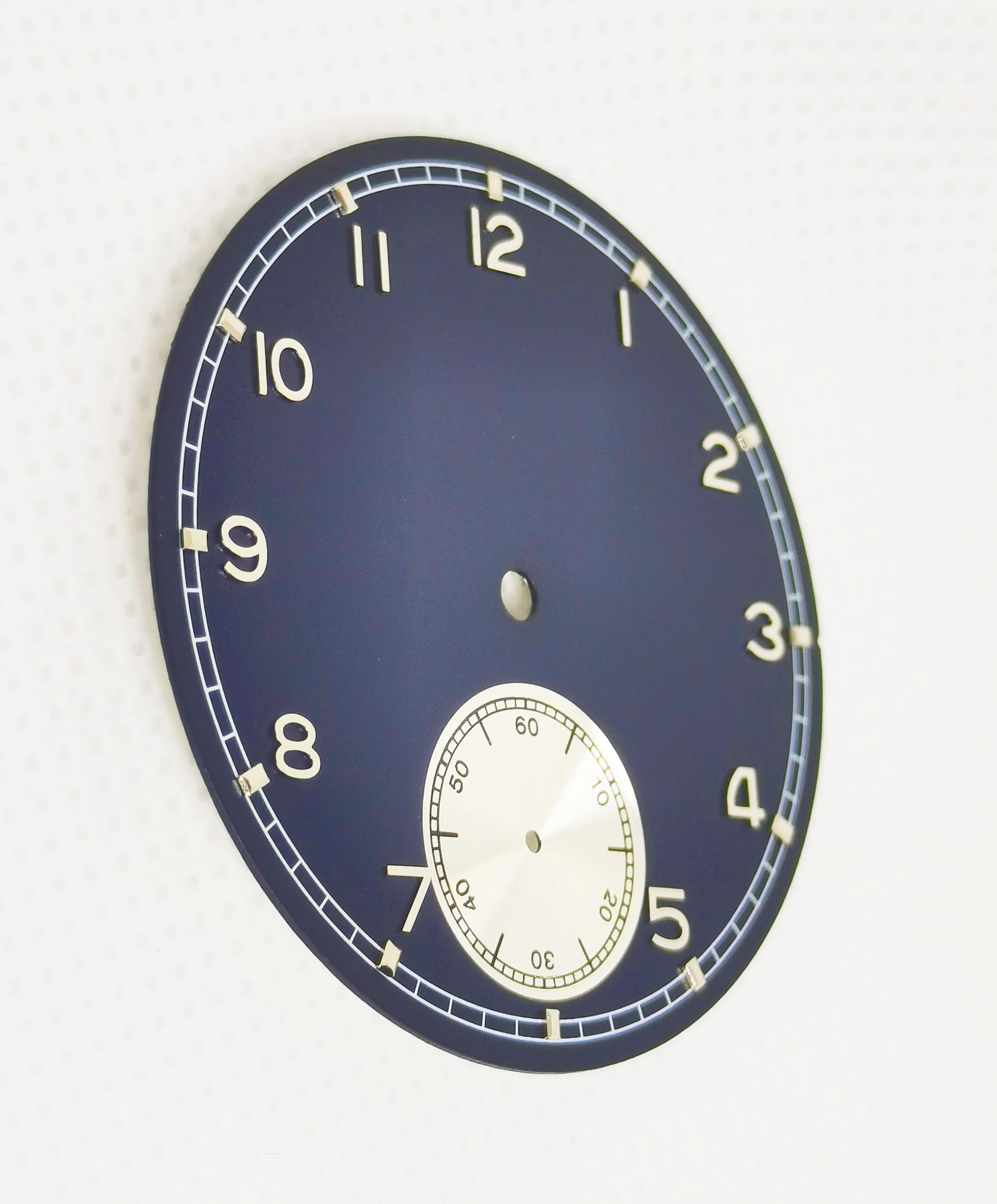 

38.5MM Blue Dial For Man's Watch Part Fit Manual Winding Movement Eta 6498