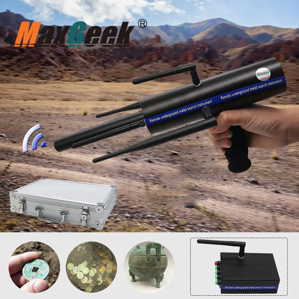 Maxgeek AKS большой радиус детектор металла золота драгоценные камни обнаружитель