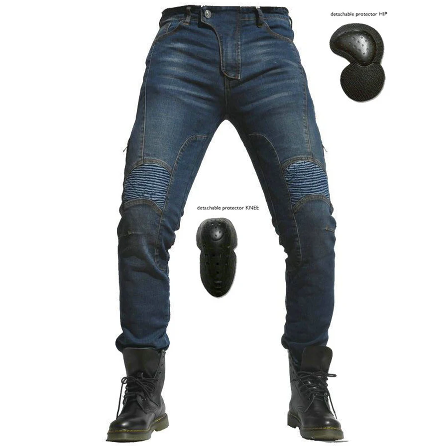Off-road motorcycle jeans motorcycle racing men and women jeans rider equipment jeans fall resistance and wear resistance