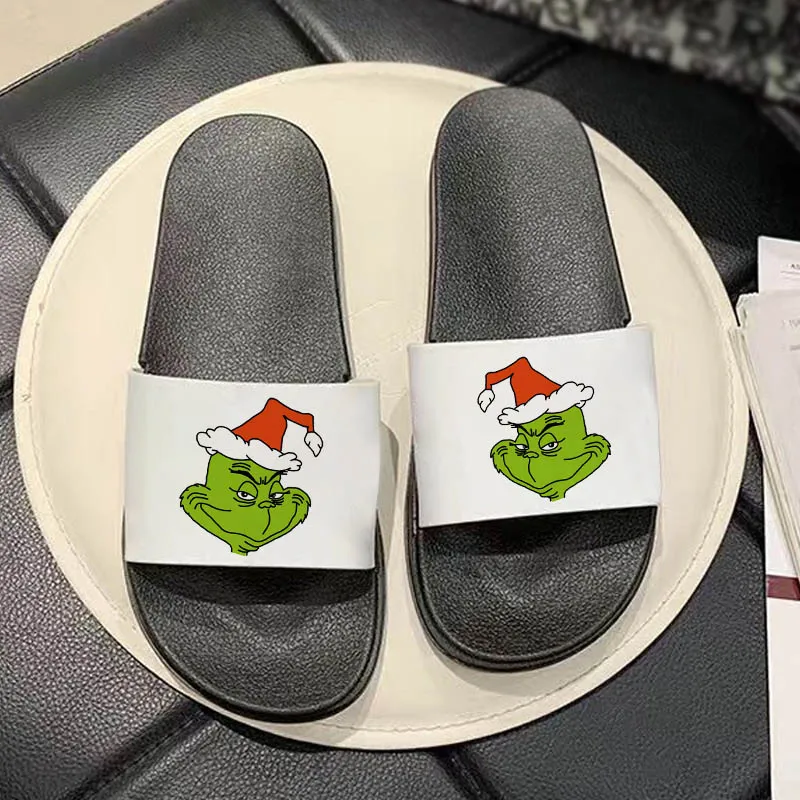 

Summer Beach Fashion Open Toe Sandals Printed Women's Non-slip Slides Funny Pattern 2021 women slippers