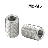 304 stainless steel nut connector internal and external tooth conversion nut screw thread protection sleeve m2 m5
