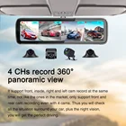 Видеорегистратор T88, 4G, Android 9,0, 4 канала, 2 Гб RAM, 32 ГБ ROM, GPS, навигация, функция ADAS