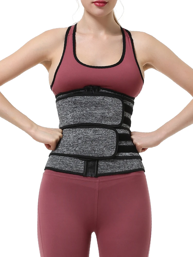 Высокая компрессия Молния Талии Тренажер Неопреновый Пояс потеря веса Cincher