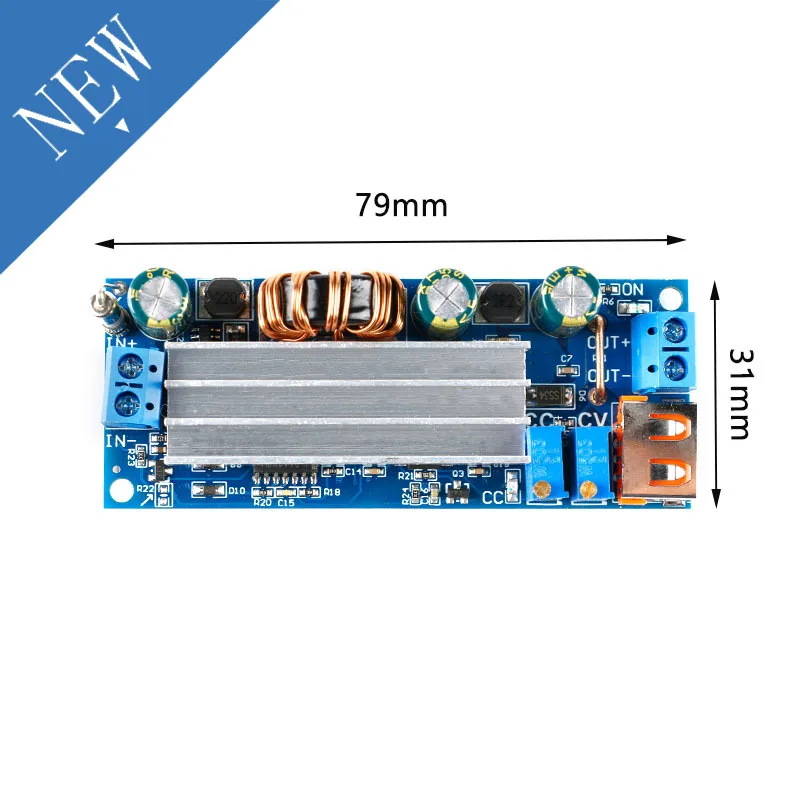 

DC-DC 2-24V to 3-30V USB Step Up Boost Buck Power Supply Module Board Constant Voltage Constant Current 80W High Power ZK-S4