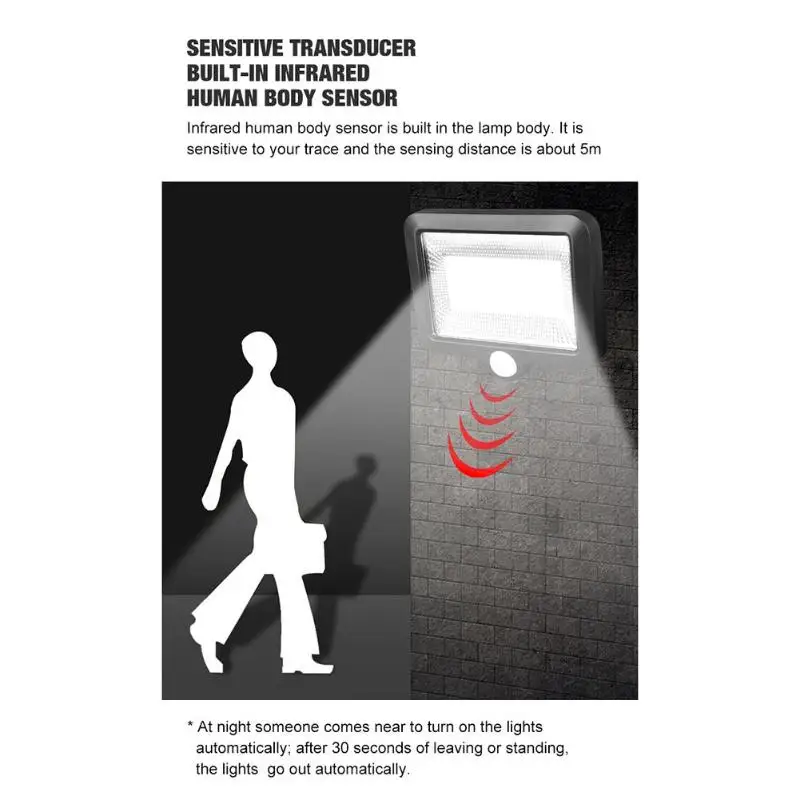 

100/120LED Solar Lamp Motion Sensor Waterproof Outdoor Path Night Lighting Outdoor Garden Courtyard Solar Light Dropshipping