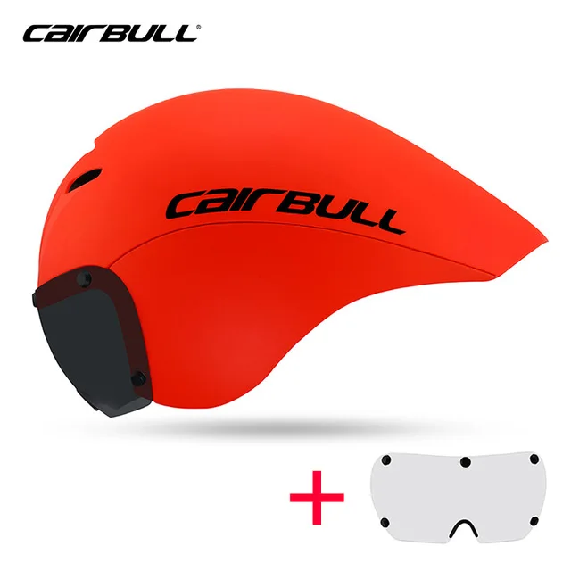 color 4 Велосипедный шлем MTB aero шлем TT с линзой Триатлон очки для гоночного велоспорта шлем для мужчин timetrial велосипедный шлем Cascos Ciclismo - Цвет: color 4
