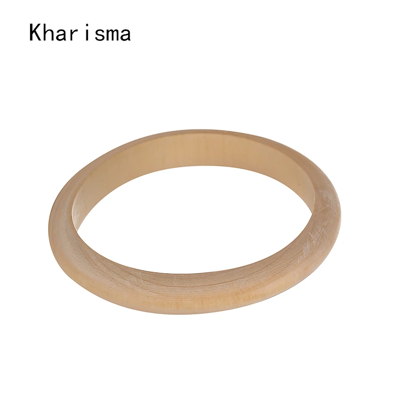 2019 популярные женские бежевые круглые полые большие браслеты из натурального