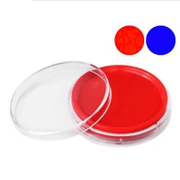 1pcs ink pad for stamps stamp ink pad chinese seal calligraphy painting red ink paste round chinese yinni pad red blue