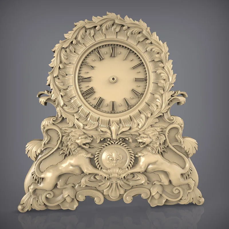3d-модель для гравировки с ЧПУ в формате STL artcam aspire Clock _ 91 | Инструменты