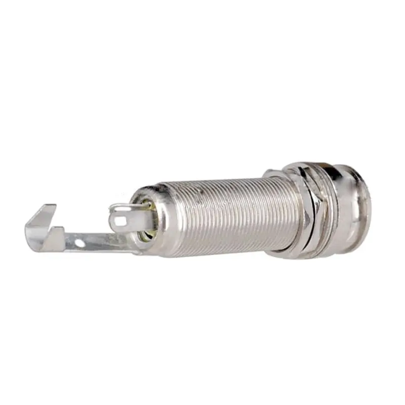 

A1347 1 Piece Guitar Bass End Pin Output Jack 1/4 inch Mono or Stereo Applications Silver