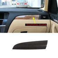 for bmw x3 x4 f25 f26 car center console decoration panel abs carbon fiber car interior accessories for left hand drive