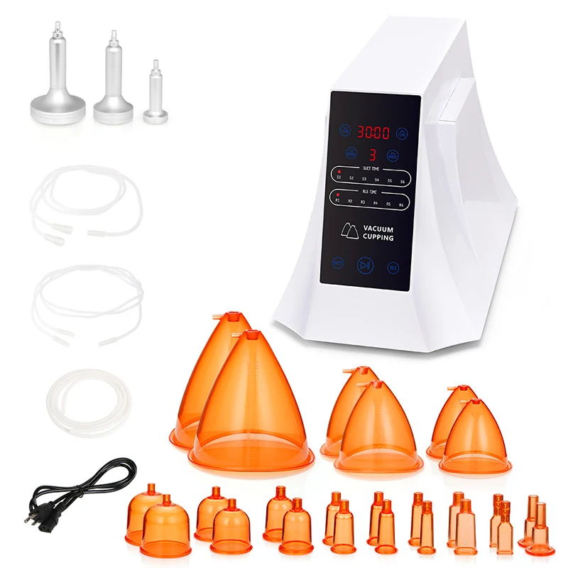 

New Vacuum Cupping Machine 150ml Cups Breast Butt Enlargement Machine Spa Use Body Detox