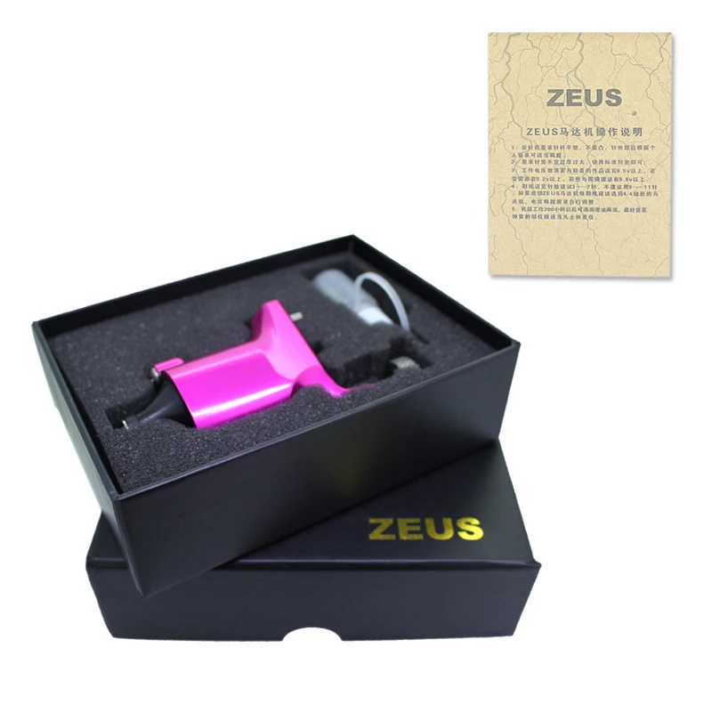 Мульти-Цветной алюминиевый сплав роторная тату машина высокого качества Zeus Изогнутый наконечник Tatoo мотор машина