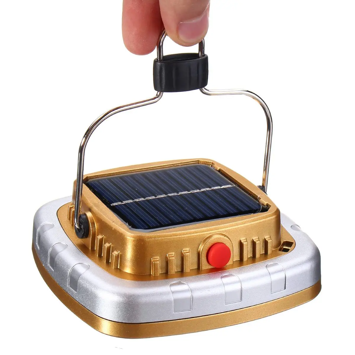 Goden Shell DC5V Солнечный портативный Перезаряжаемый прожектор светильник светодиодный фонарь Открытый Сад Кемпинг палатка светильник - Испускаемый цвет: Goden Shell