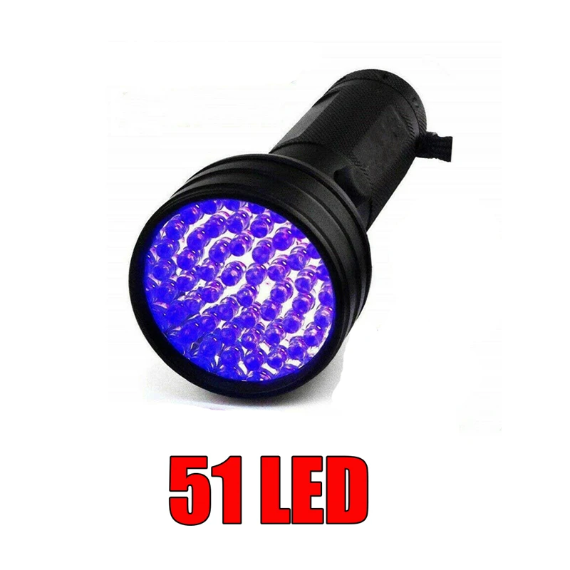 Ультрафиолетовая 100 светодиодный лампа-вспышка черная лампа для осмотра ффонарь