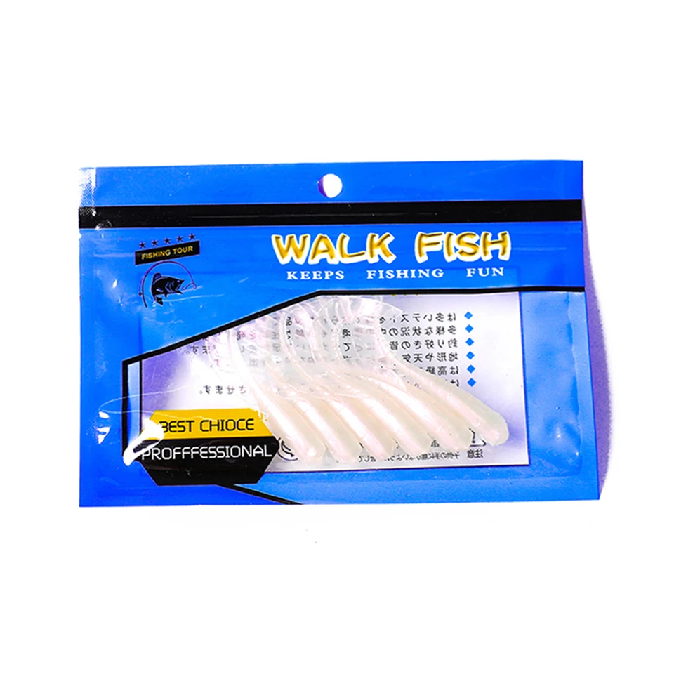 Walk Fish 6 шт./лот 9 5 см 2 3 г мягкие приманки червь для рыбалки рыба Мягкая приманка