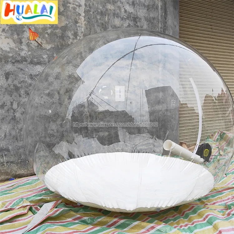 giant Christmas decoration inflatable snow globe dome snowflake balloon bubble tent show ball photo booth with air blown 2.5m | Игрушки и