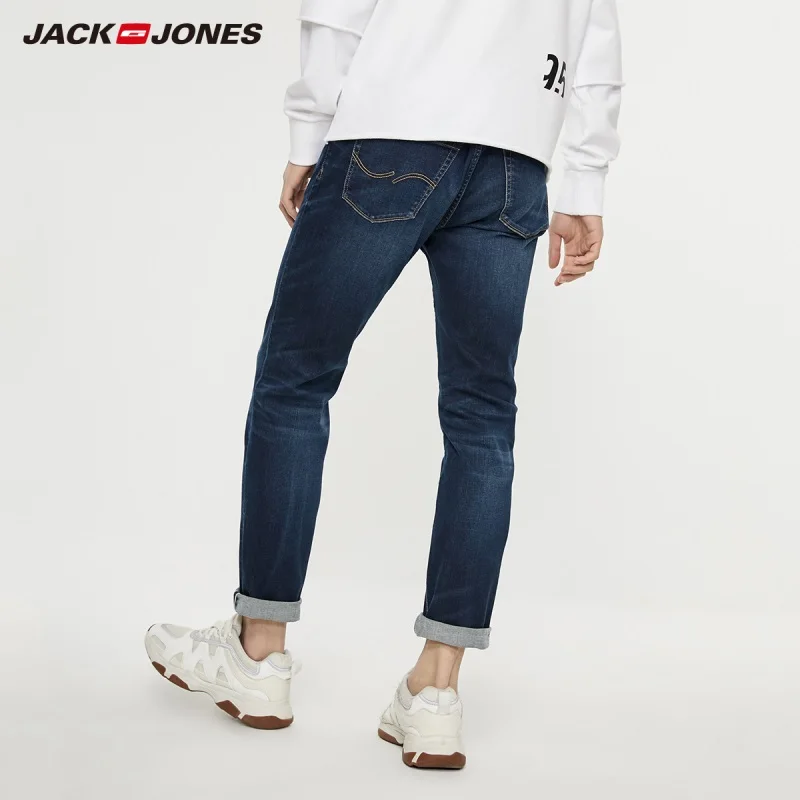 JackJones мужские хлопковые джинсы стрейч джинсовые брюки Мужская Уличная одежда