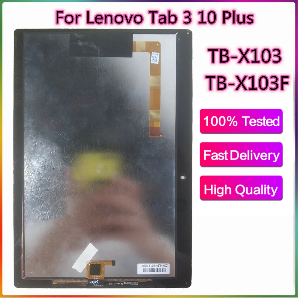 ЖК дисплей для Lenovo Tab 3 10 Plus сенсорный экран с дигитайзером в сборе X103F TB X103