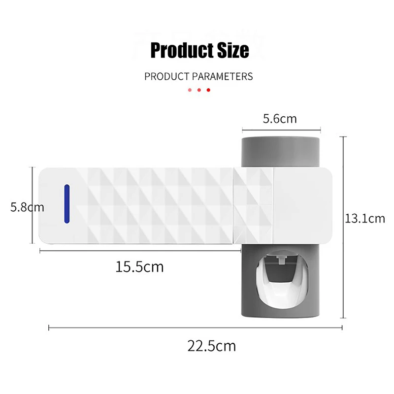 УФ-держатель для зубных щеток GURET 3 в 1 антибактериальный стерилизатор
