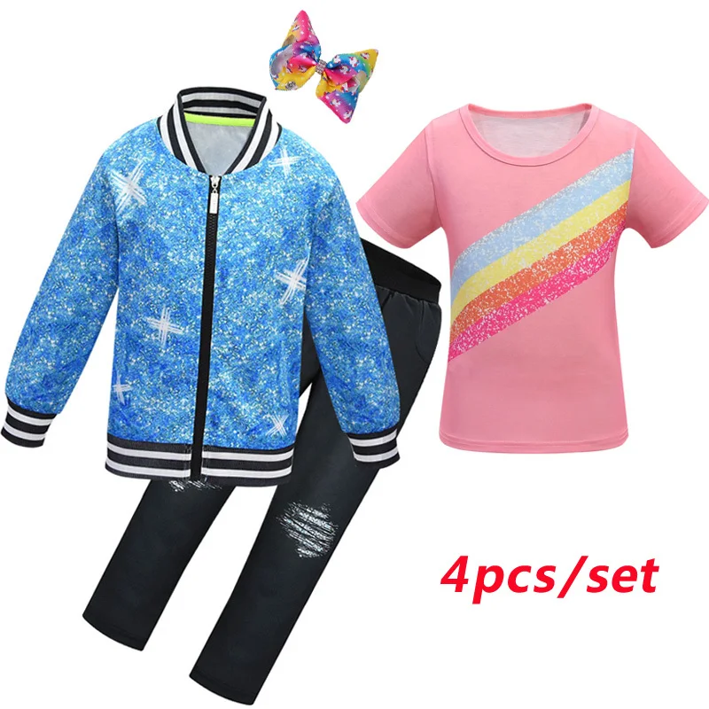 Одежда для маленьких девочек Зимние детские спортивные костюмы Комплекты одежды
