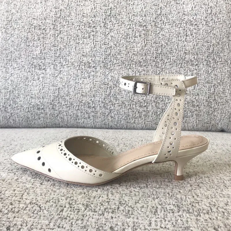 Женские туфли-лодочки из натуральной кожи милые элегантные туфли с острым носком