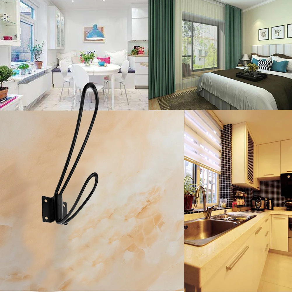 1 шт. металлический двойной крючок вешалка для полотенец и шляп|Крючки