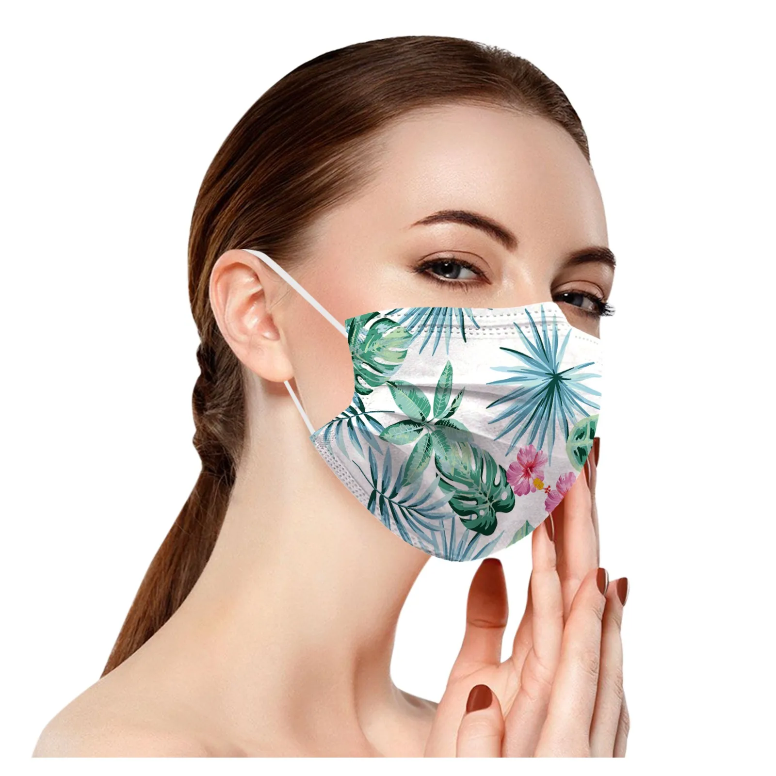 50 шт. летние маски для лица взрослых 3 слоя | Тематическая одежда и униформа