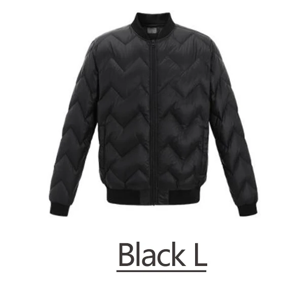 Black L Xiaomi Mijia Uleemark мужская куртка на гусином пуху легкий вес модный дизайн 20D ткань высокой плотности замок температура холодное сопротивление - Цвет: Black L