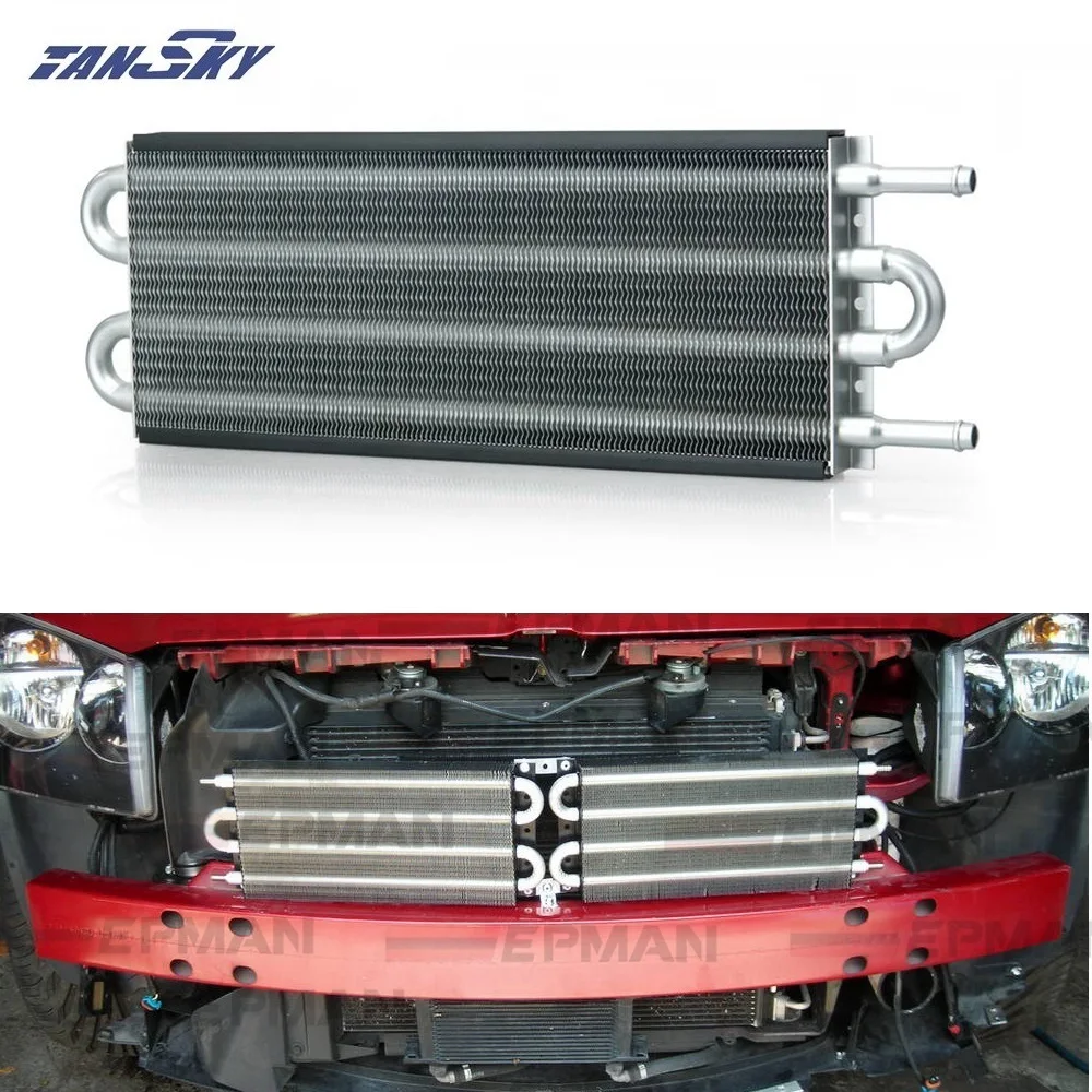 4 рядный черный Универсальный алюминиевый масляный радиатор коробки