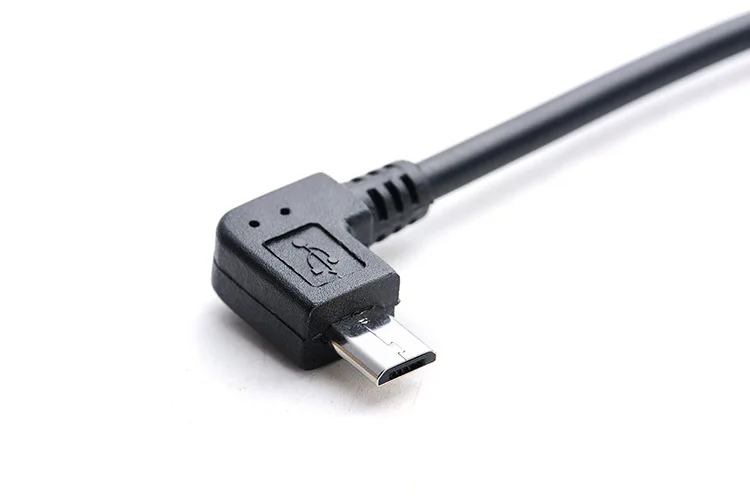 Usb 150 AM Micro левый изгиб от 25 см до Зарядные телефонные кабели адаптеры провод для