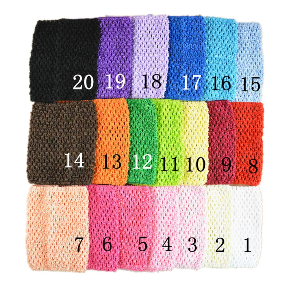 Оптовая продажа 80 шт./лот 6 дюймов эластичная вафельная повязка на голову для