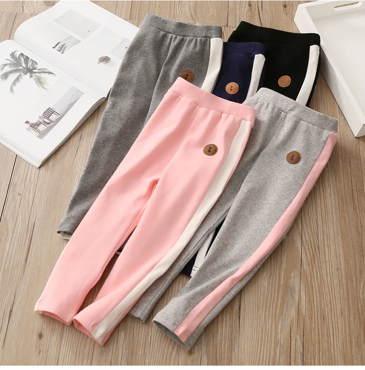 

Повседневные штаны для маленьких девочек Детские хлопковые леггинсы разных цветов детские брюки с эластичной резинкой на талии в Корейско...