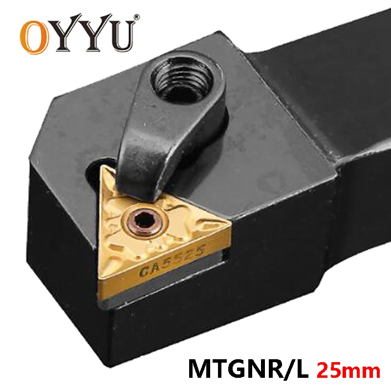 

OYYU MTGNR MTGNL 25mm MTGNR2525M16 MTGNR2525M22 MTGNL2525M16 Turning Tool Holder Carbide Inserts TNMG16 22 Lathe Cutter Shank
