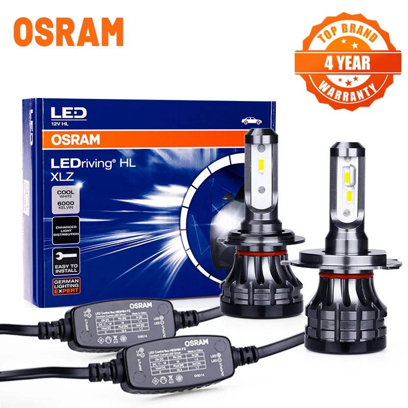 Светодиодный светильник Osram для автомобиля H4 светодиодные лампы H1 H7 H8 H11 9012 HIR2 9005