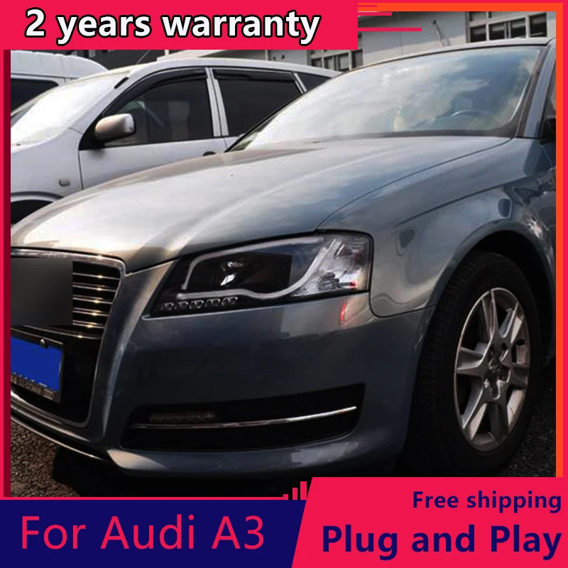 Стайлинг автомобиля KOWELL для AUDI A3 фары 2008-2012 передняя светодиодная фара DRL