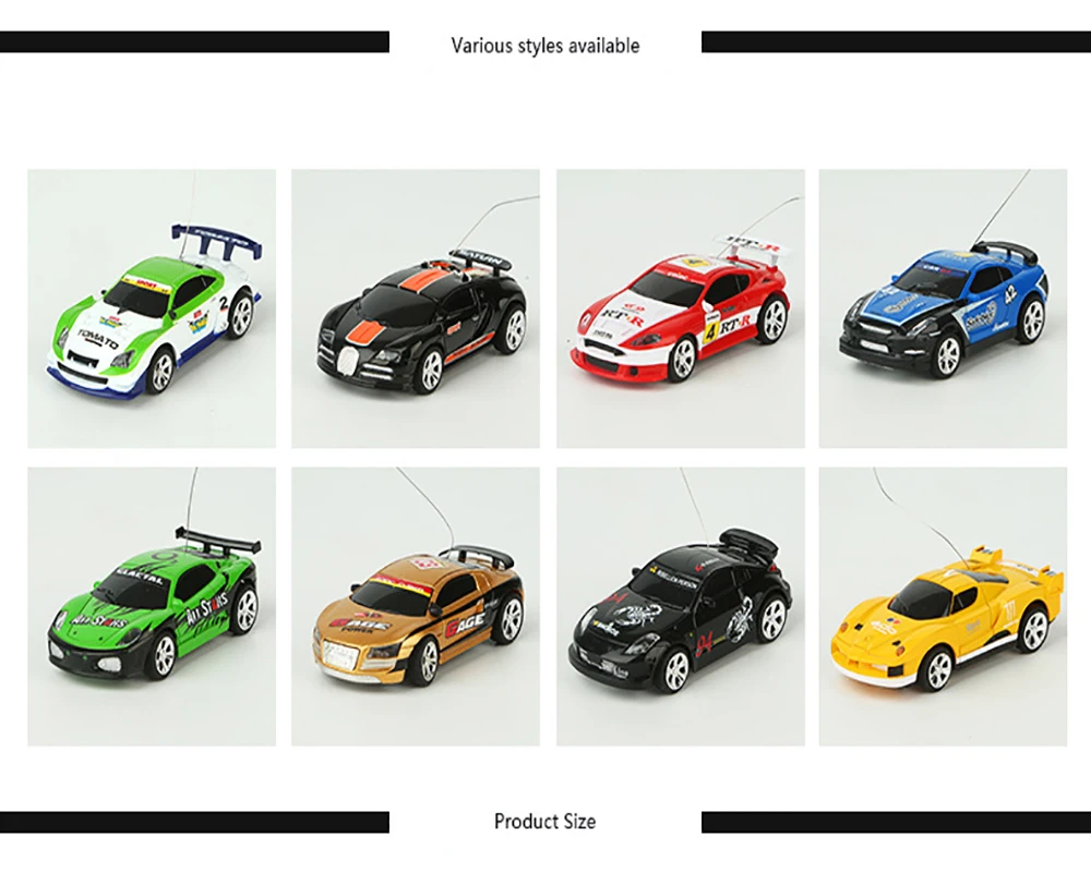 

2020 Hot High-Speed Car Children's Gift Quality Products 7.5CM PVC Coke Cans Mini Rechargeable Remote Control Car