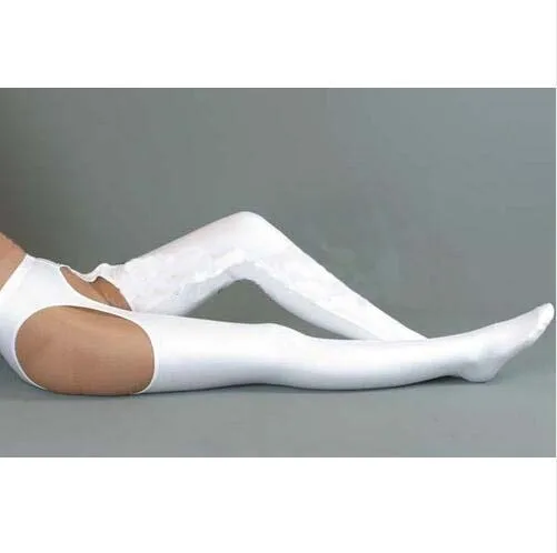 Новинка сексуальные длинные чулки с открытой промежностью для взрослых на