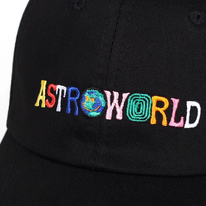 100% хлопок ASTROWORLD бейсболка s Трэвиса Скотта унисекс Astroworld папа шляпа высокое