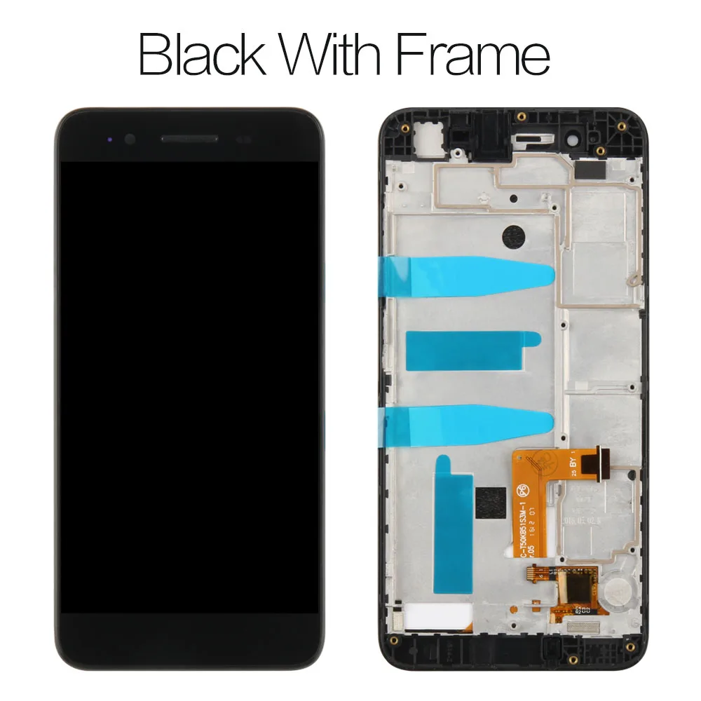 Для huawei Enjoy 5S GR3 ЖК-дисплей для huawei P8 Lite умный дисплей сенсорный экран дигитайзер сенсор стекло в сборе рамка TAG-L21 TAG-L01 - Цвет: With Frame Black