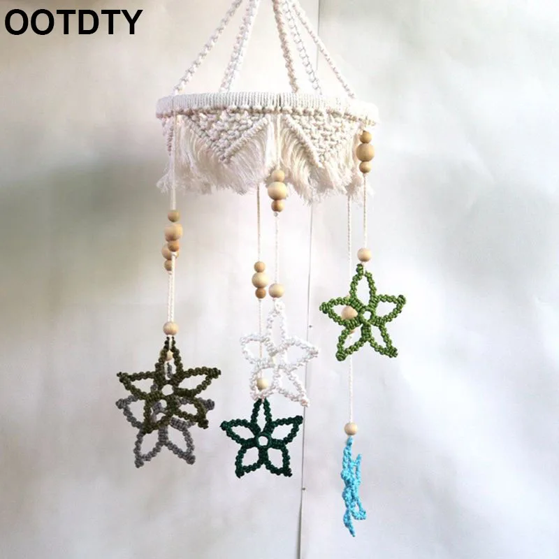 Подвесной гобелен из макраме ручной работы для детской кроватки подвесная