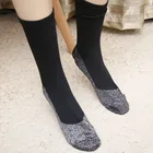 Женские мужские теплые чулки для спорта на открытом воздухе велосипедные носки зимние теплые носки алюминиевые термоноски длинные носки