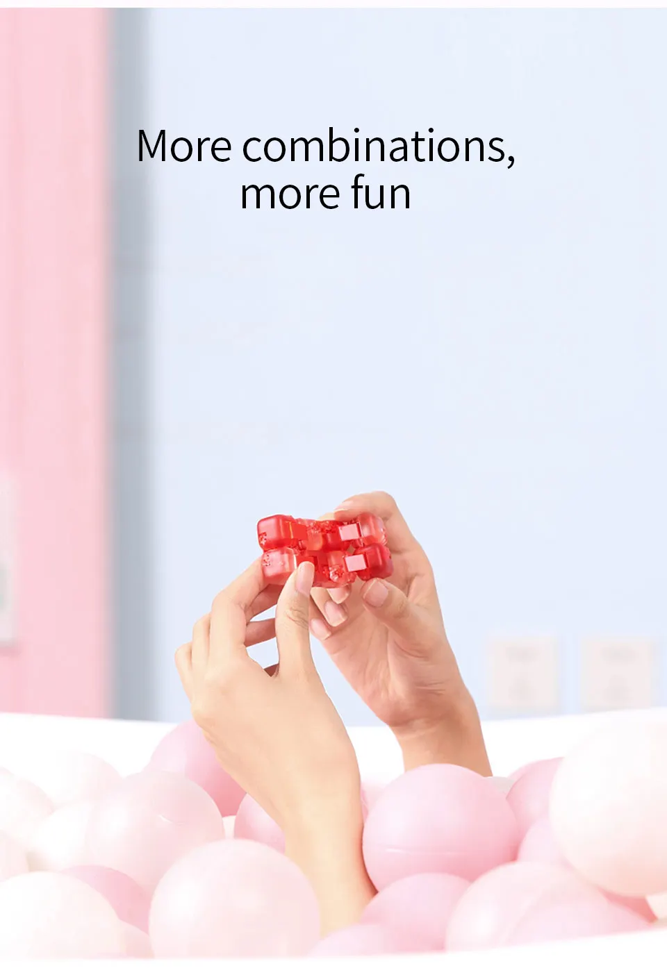 Xiaomi Mijia Mitu Спиннер красочные строительные блоки палец Непоседа декомпрессии Игрушка Головоломка сборка куб палец Спиннер игрушка